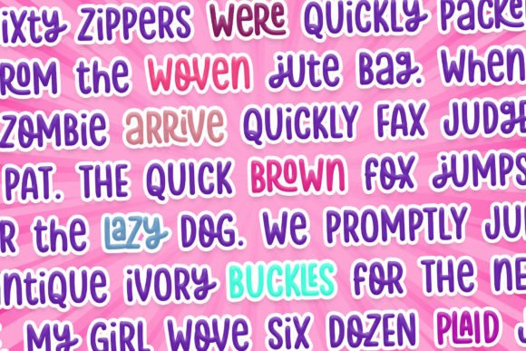 Rolly Polly Font PNG with transparent background - Preview 1