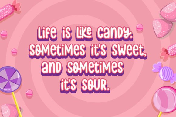 Rolly Polly Font PNG with transparent background - Preview 2