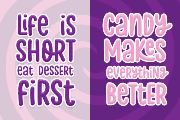 Rolly Polly Font PNG with transparent background - Preview 3