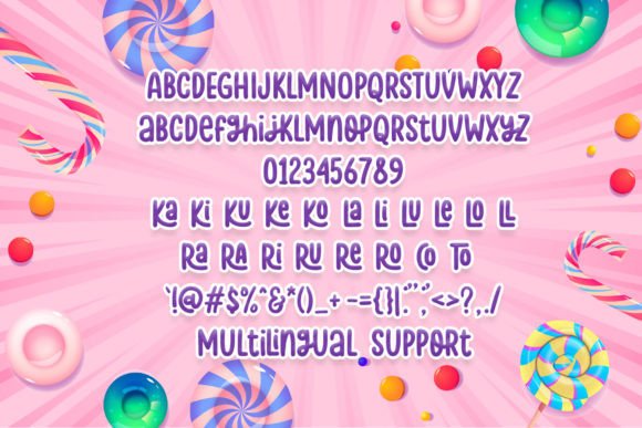 Rolly Polly Font PNG with transparent background - Preview 4