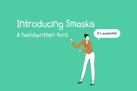Smaskis Font PNG with transparent background - Preview 1