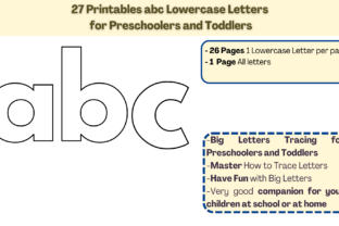 27 Printables ABC Lowercase Letters Graphic by ArtDesign · Creative Fabrica