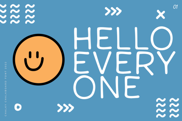 Chalky Chalkboard Font - Preview 1