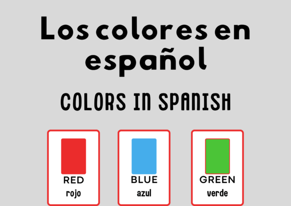Colors in Spanish Flashcards