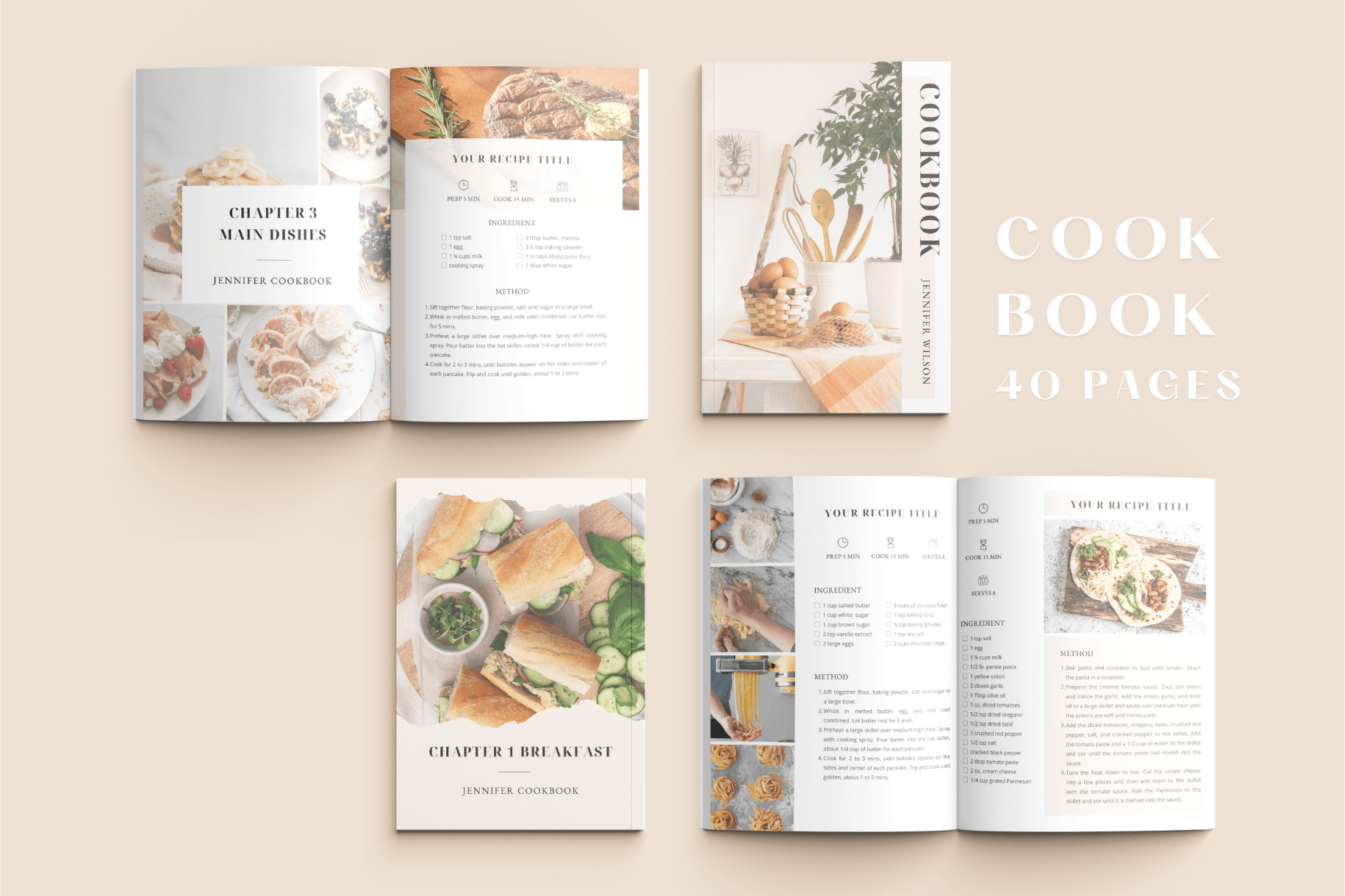 Cookbook Recipe Template