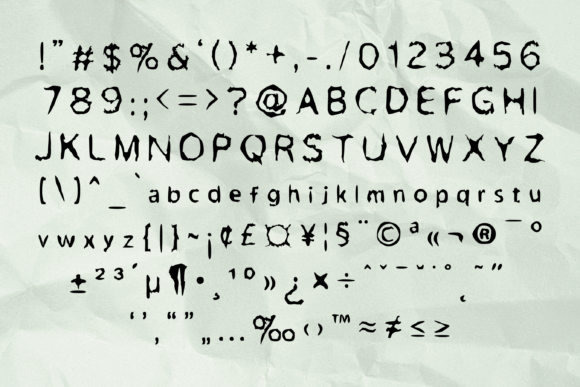 Dead Ringer Font - Preview 2