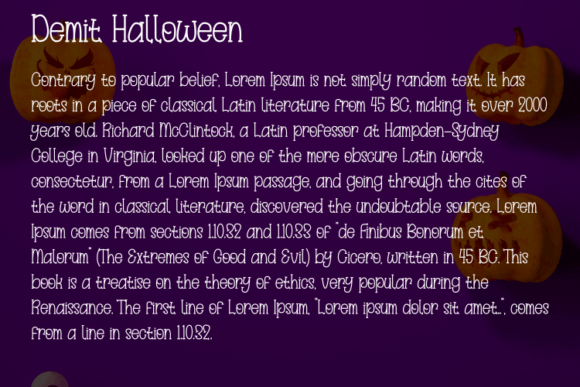 Demit Halloween Font - Preview 2