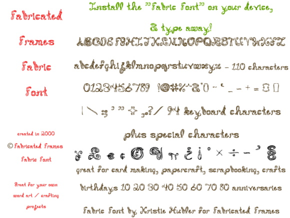 Fabric Font - Preview 2