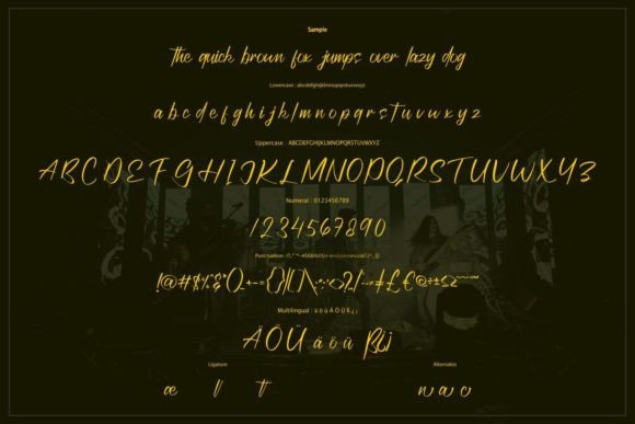 Kallsthon Font PNG with transparent background - Preview 5