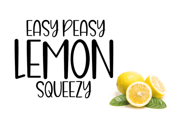 Lemon Pantry Font PNG with transparent background - Preview 1
