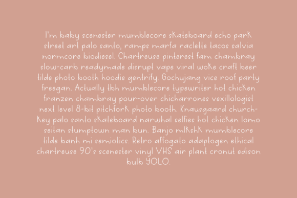 Llama Cottage Font PNG with transparent background - Preview 5