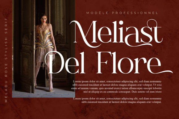 Meladu Rose Font PNG with transparent background - Preview 2