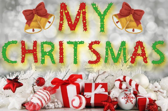 My Christmas Font PNG with transparent background - Preview 2