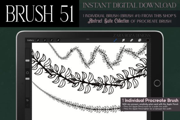 Procreate Brush #51 – Abstract Suite