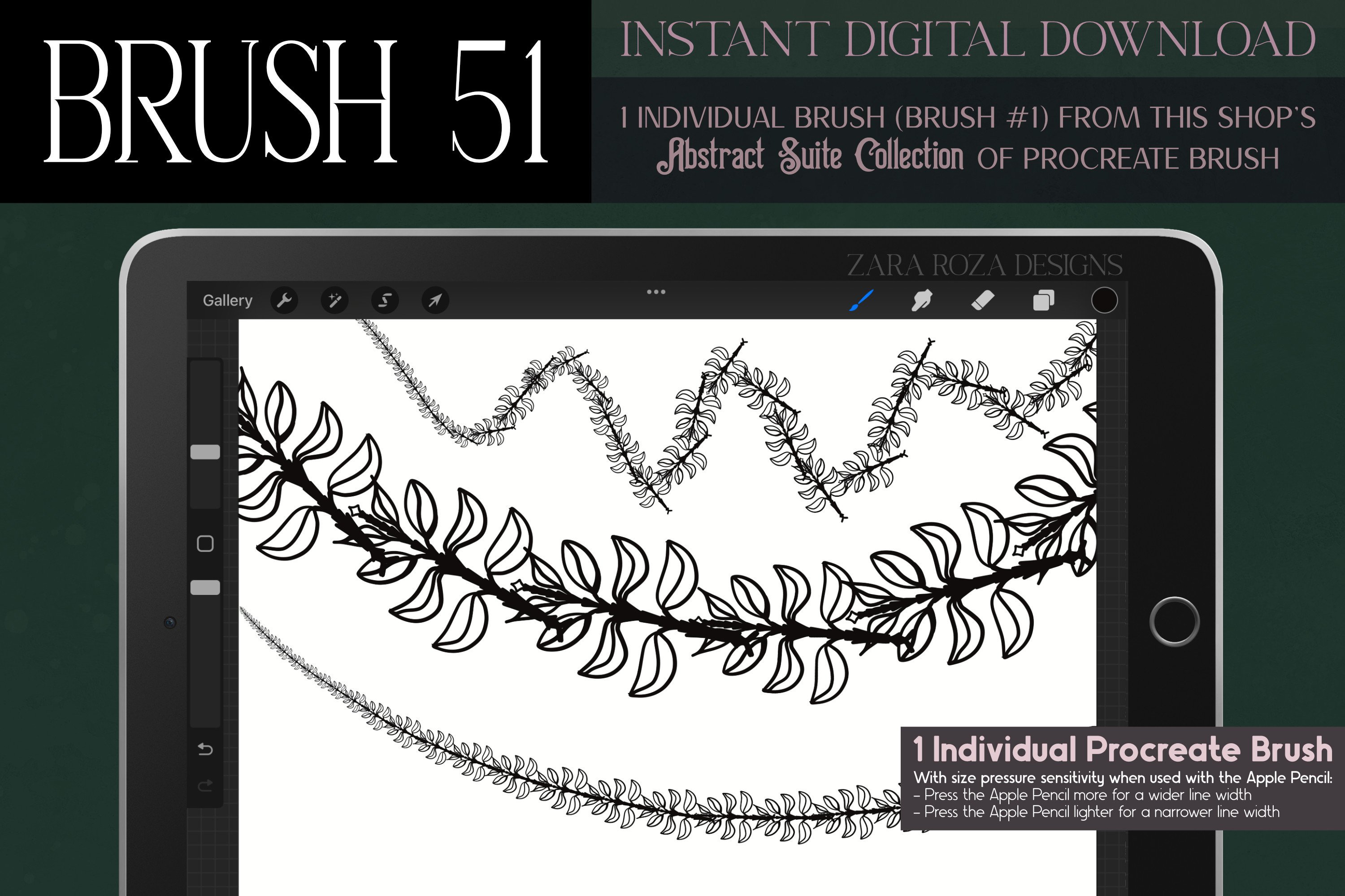 Procreate Brush #51 – Abstract Suite