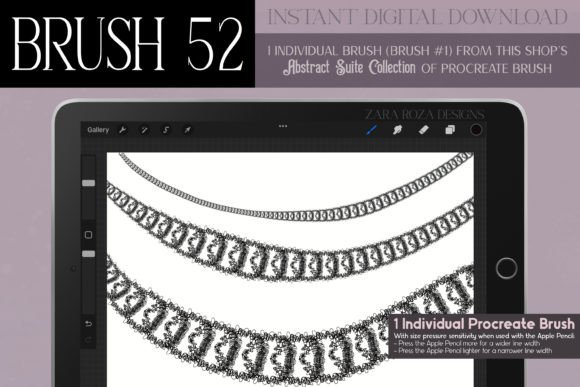 Procreate Brush #52 – Abstract Suite