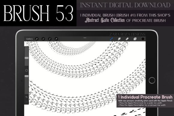 Procreate Brush #53 – Abstract Suite