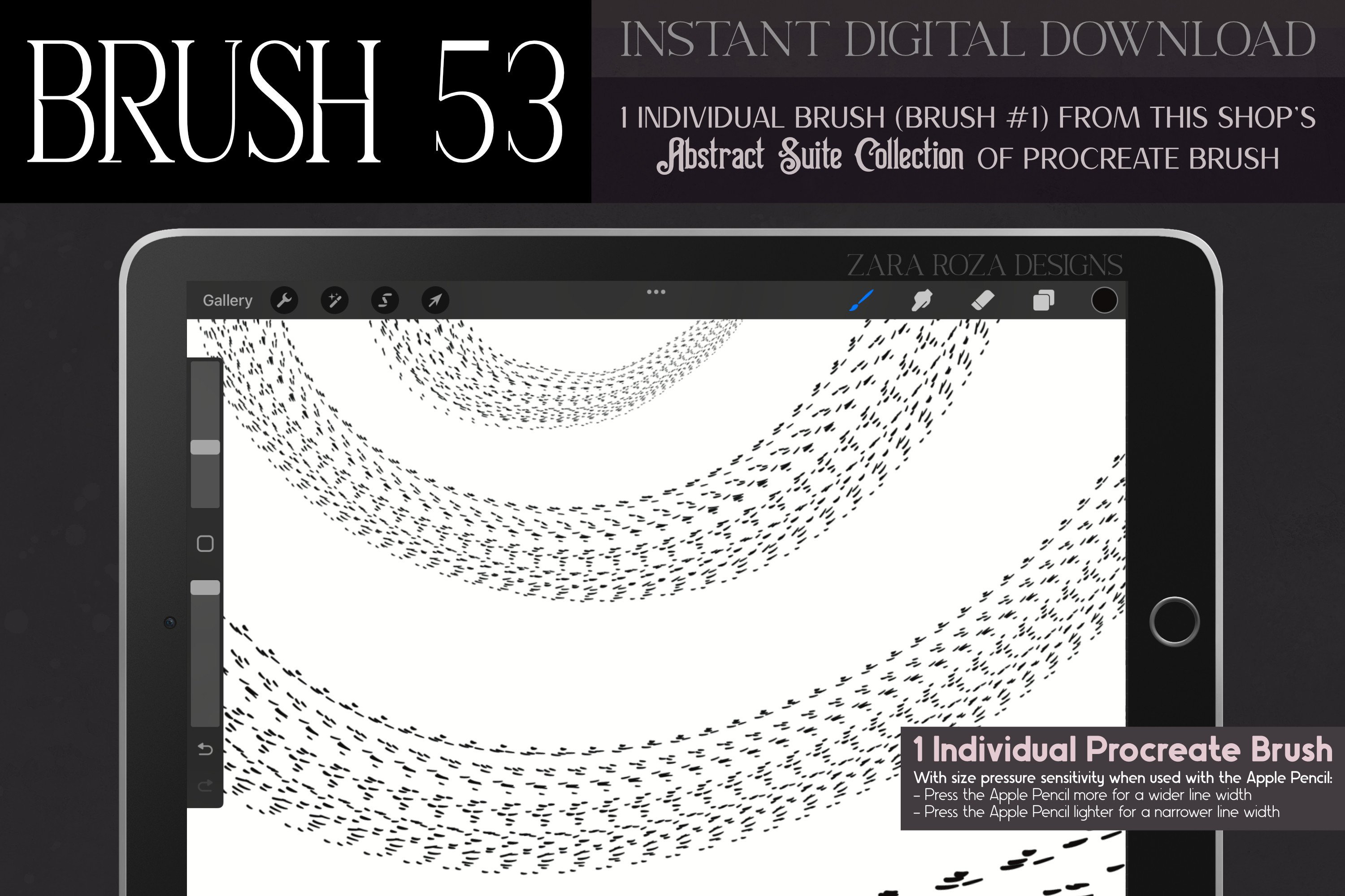 Procreate Brush #53 – Abstract Suite