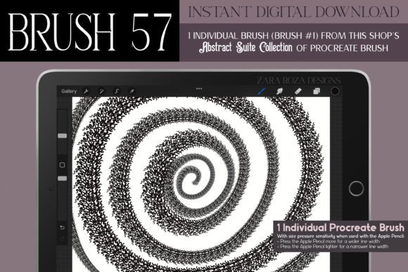 Procreate Brush #57– Abstract Suite