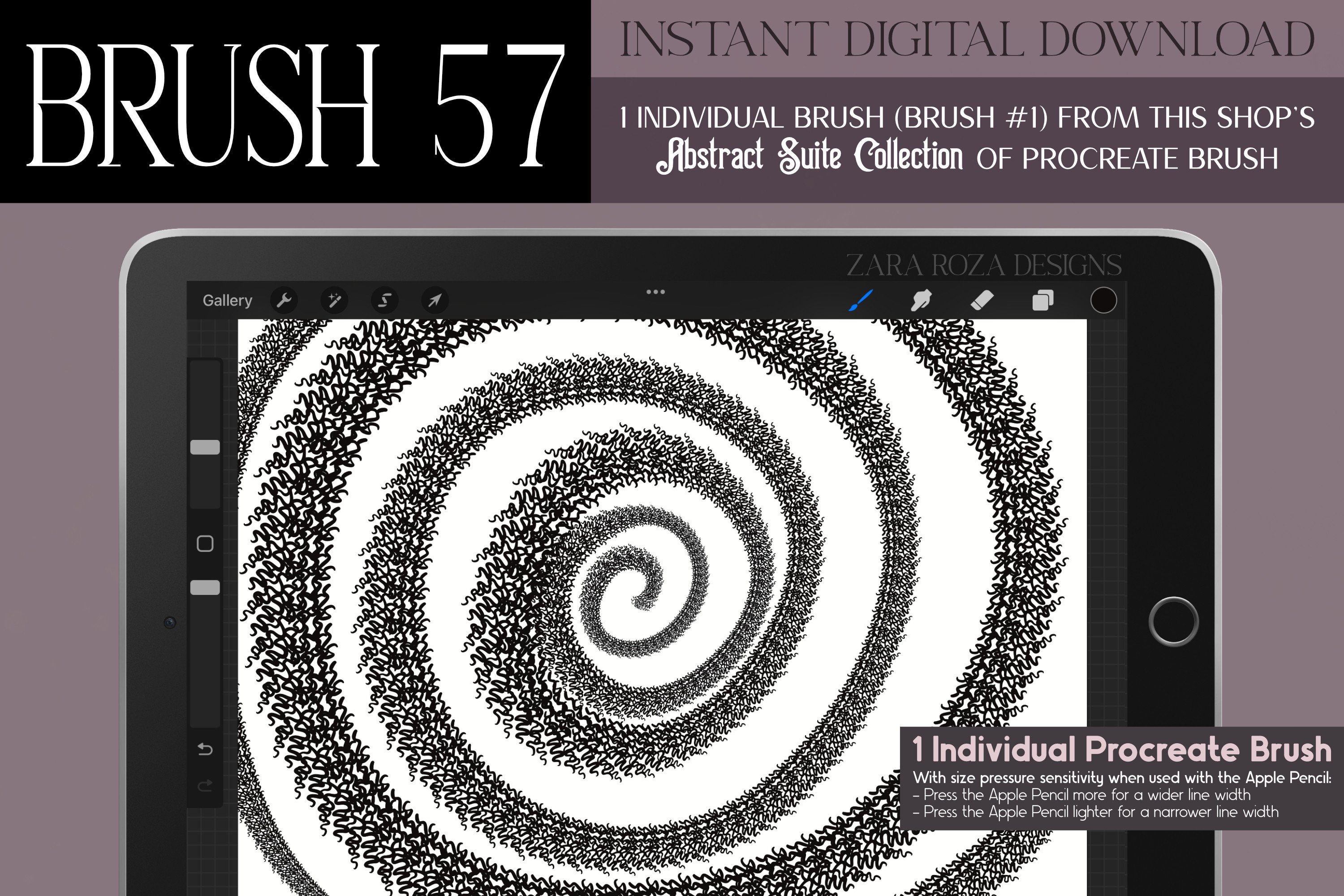 Procreate Brush #57– Abstract Suite