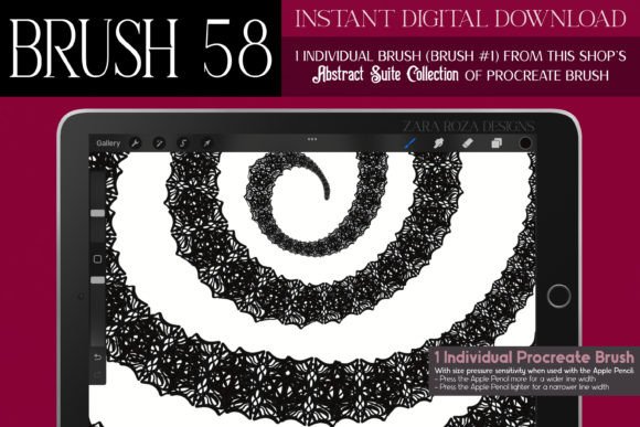 Procreate Brush #58 – Abstract Suite