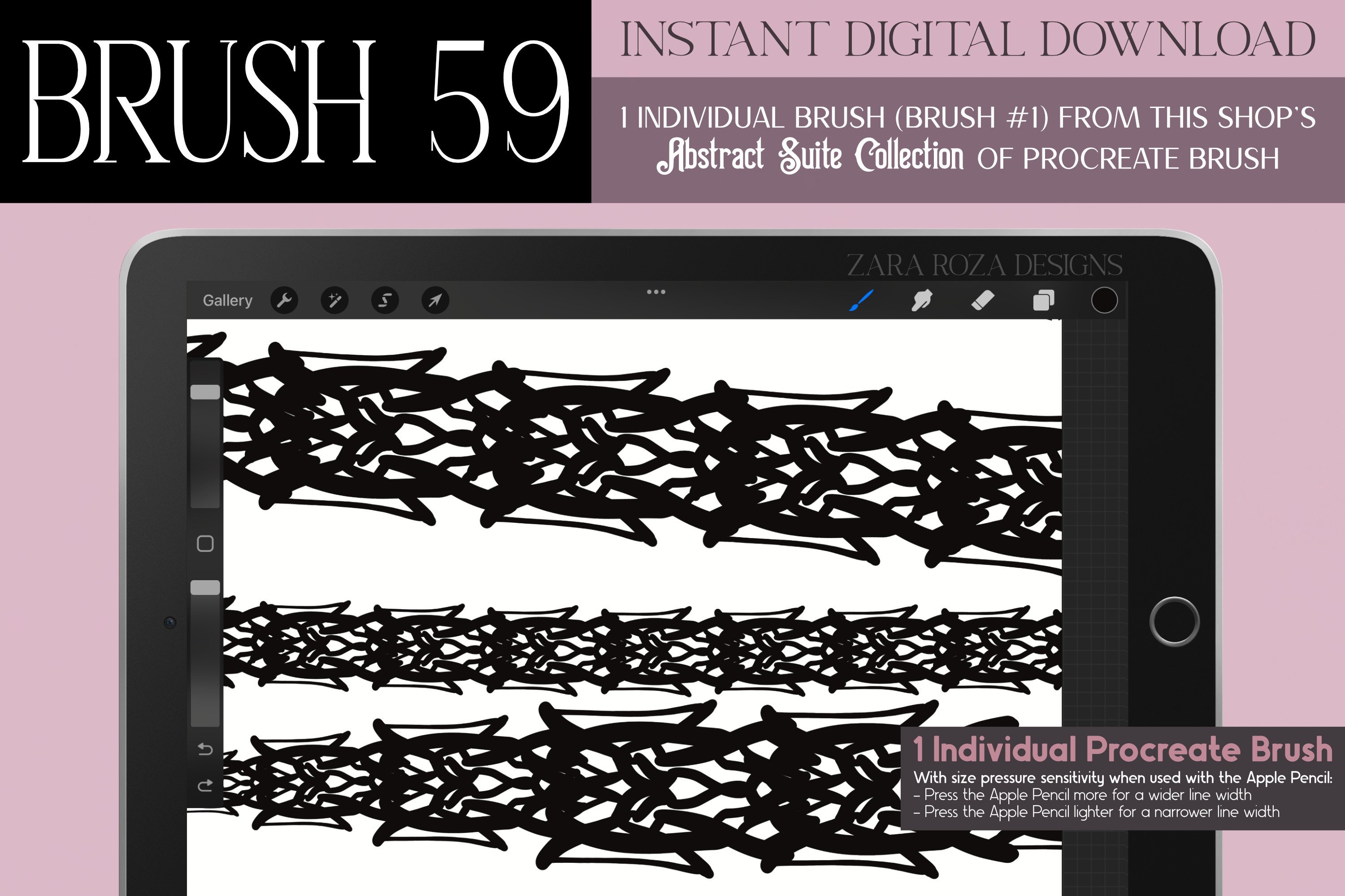 Procreate Brush #59 – Abstract Suite