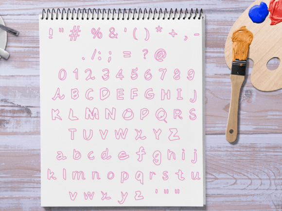 Pukkamarker1 Font PNG with transparent background - Preview 1