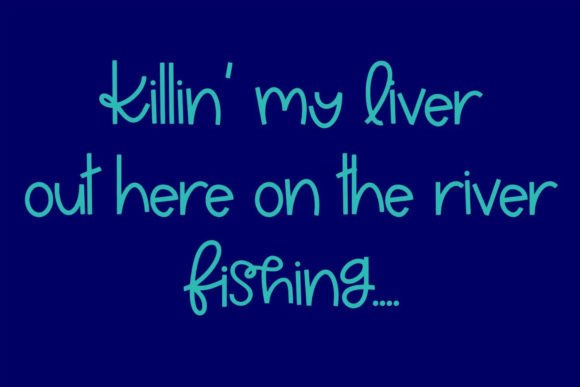 All Day Fishing Font - Preview 1