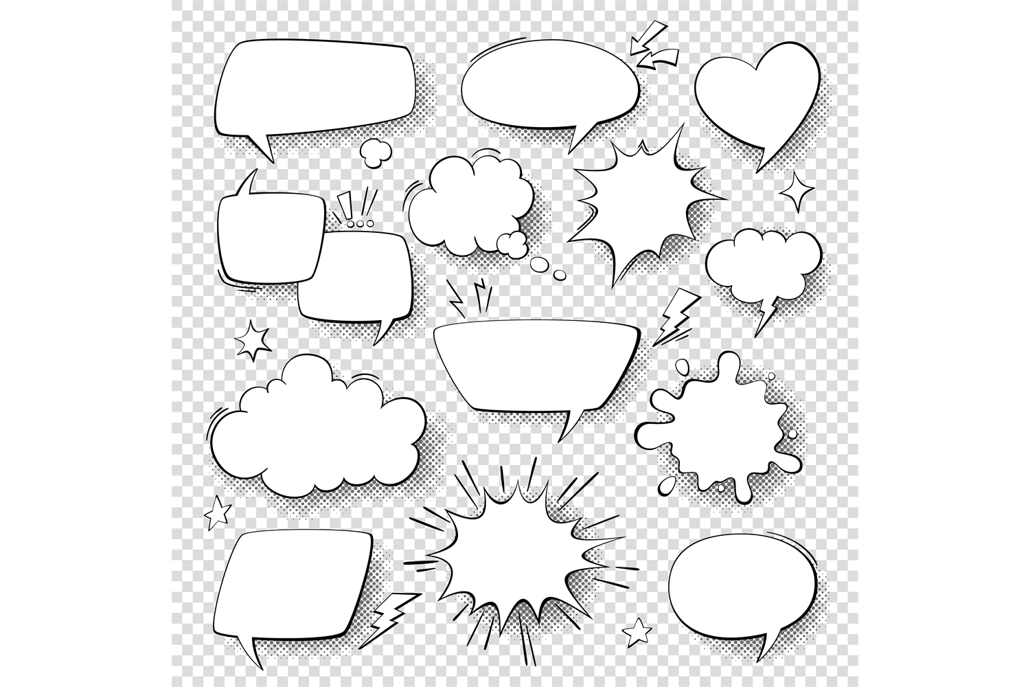 Comic Speech Bubbles