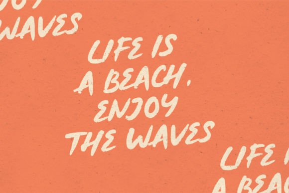 Natural Sunset Font PNG with transparent background - Preview 4