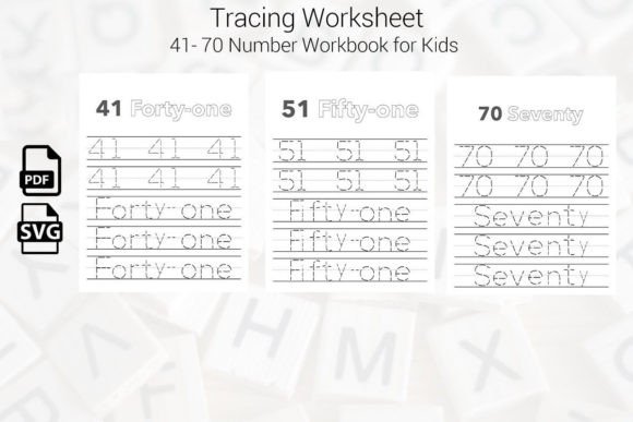Subtraction Tracing Worksheets Graphic by Kdp Vibe · Creative Fabrica