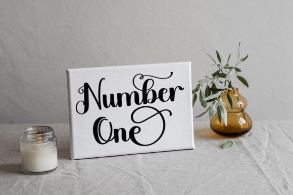 Pretty Vintage Font PNG with transparent background - Preview 2