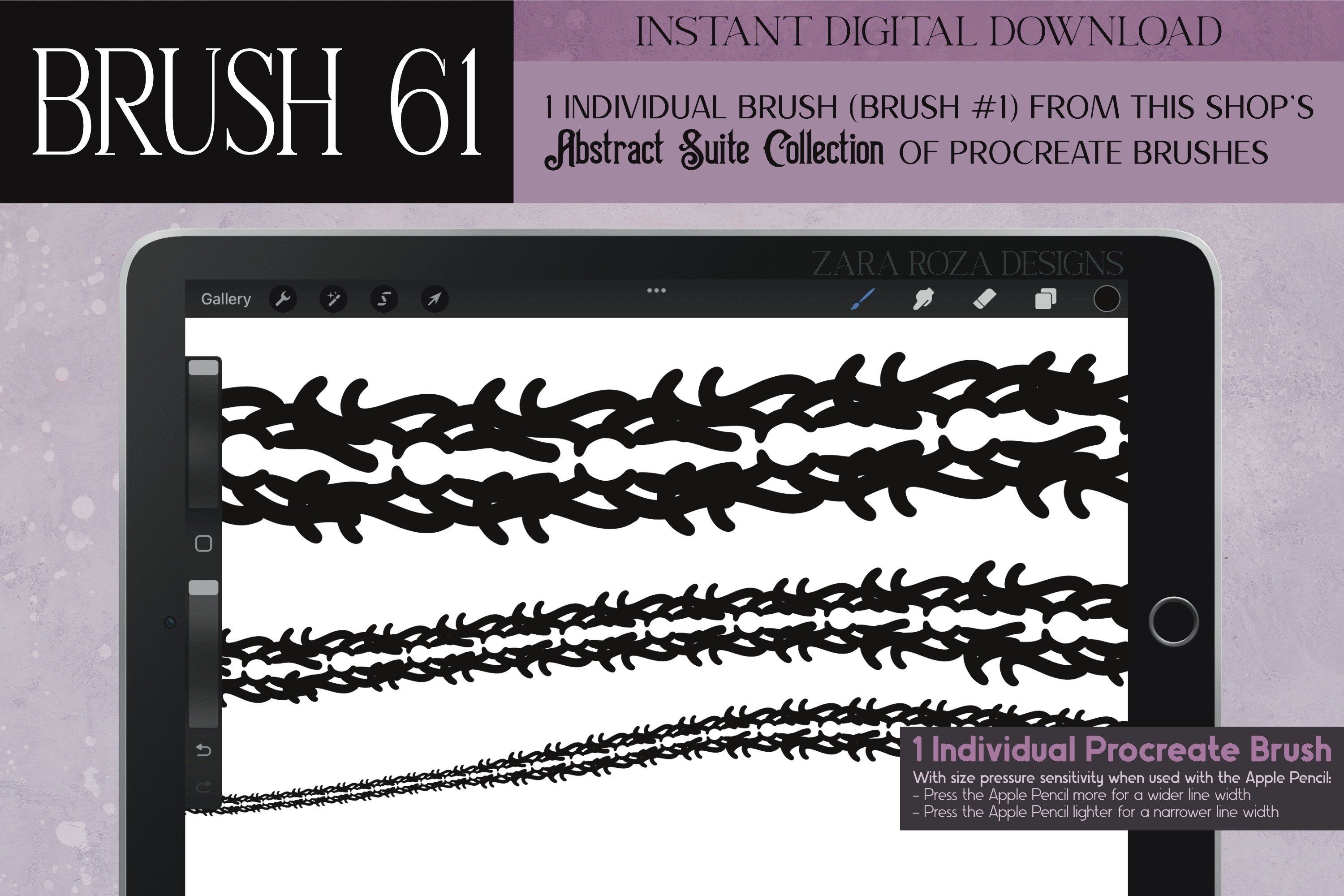 Procreate Brush #61 – Abstract Suite