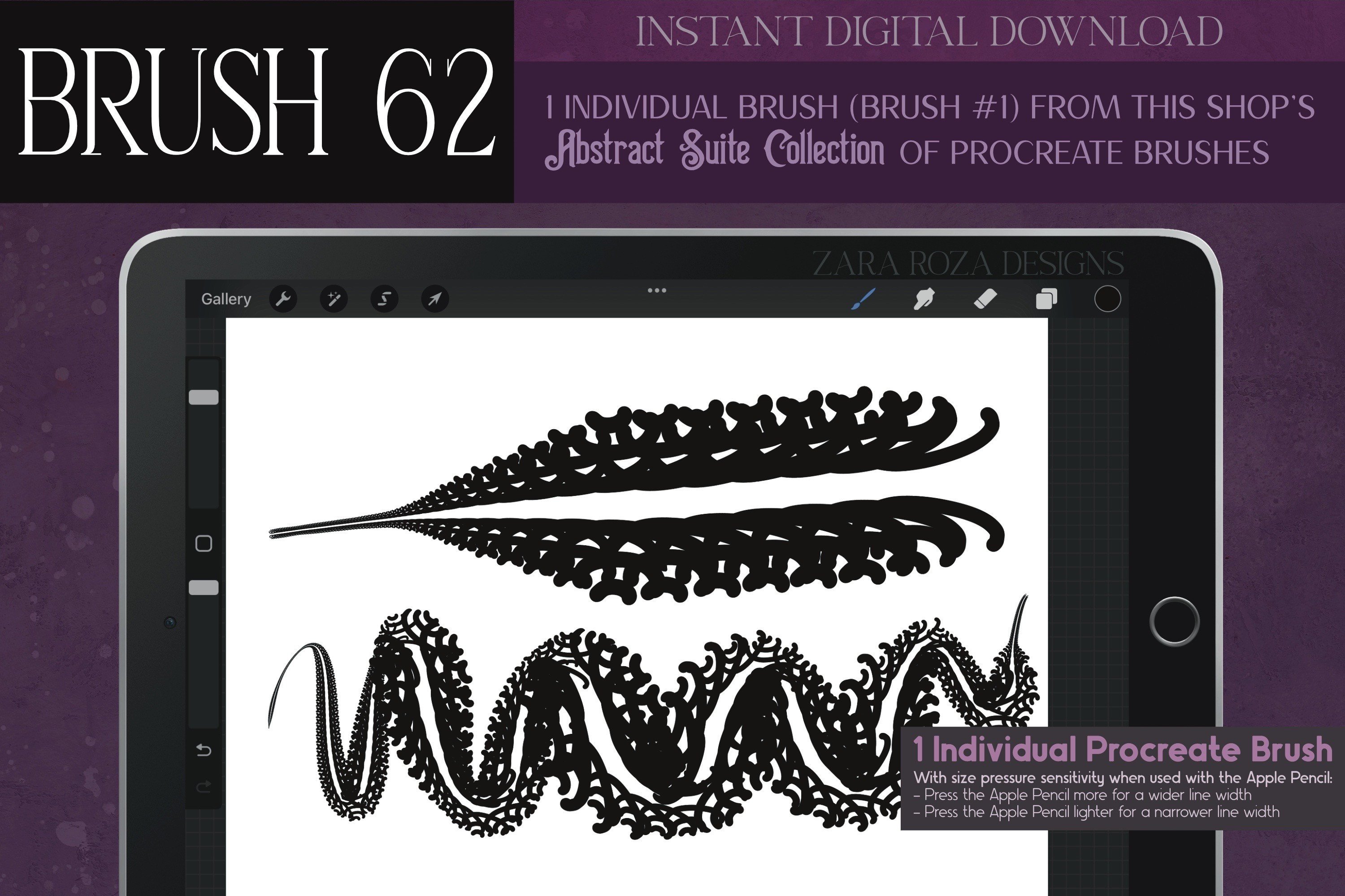 Procreate Brush #62 – Abstract Suite