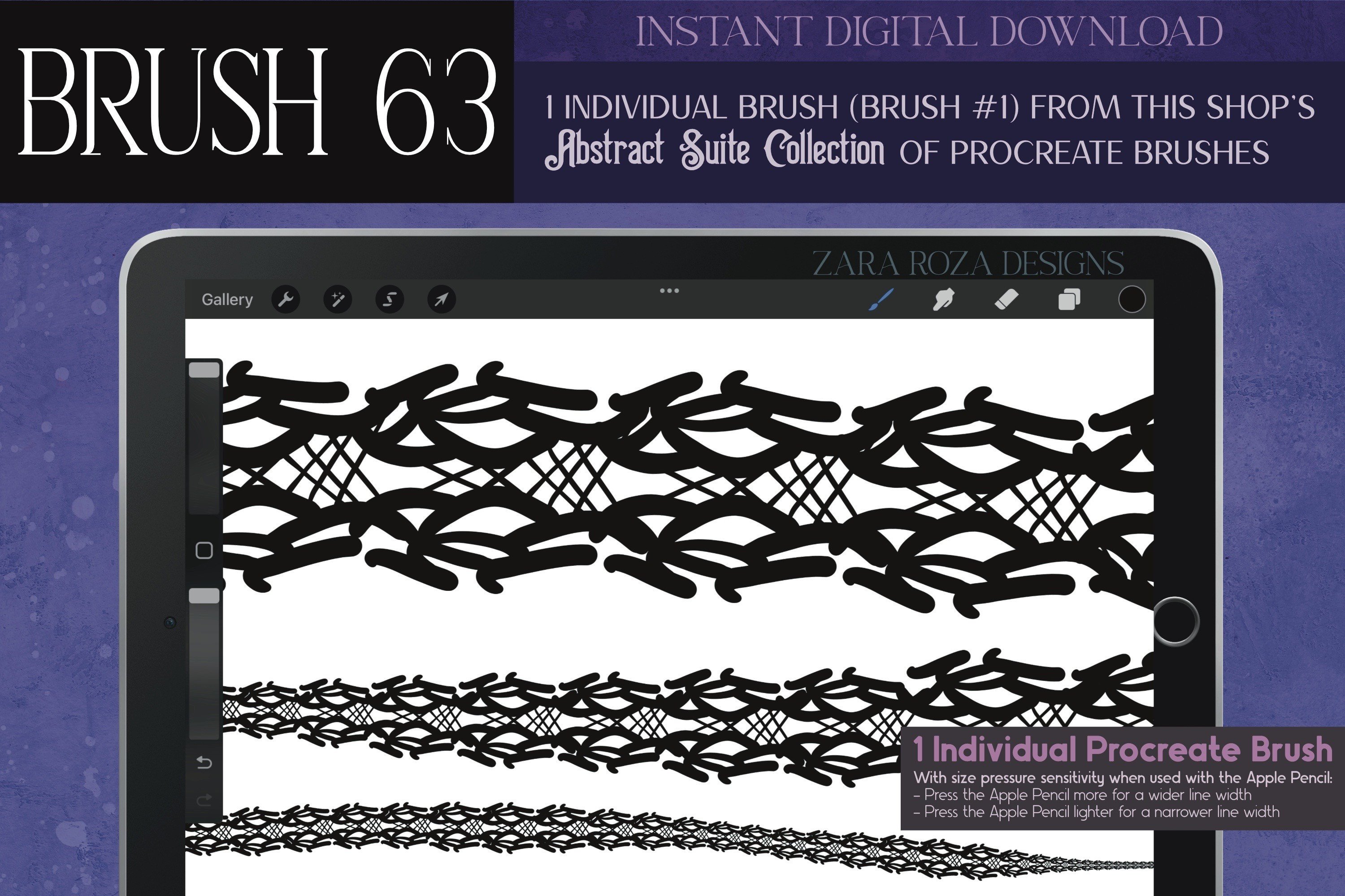 Procreate Brush #63 – Abstract Suite