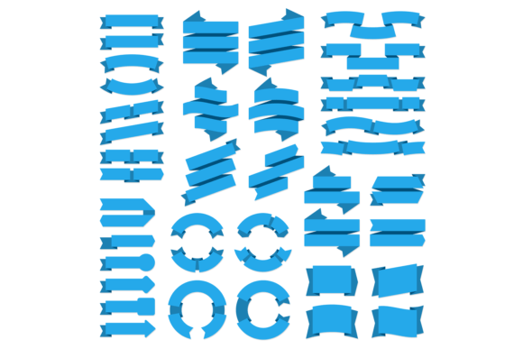 Ribbons Banners Graphic Illustrations By yummybuum