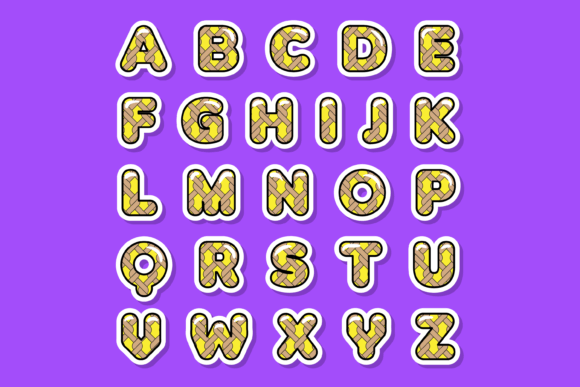 Rope Knot Font PNG with transparent background - Preview 1