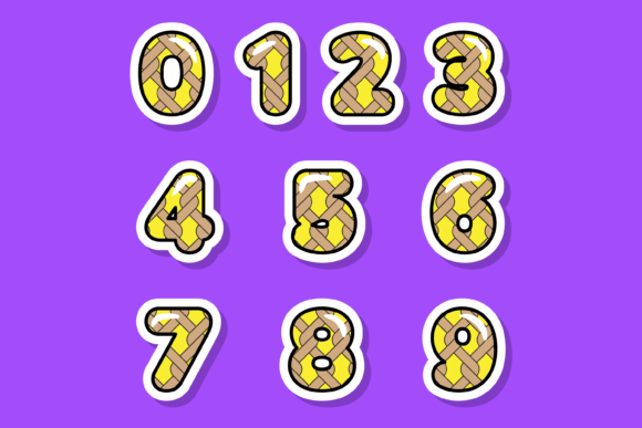 Rope Knot Font PNG with transparent background - Preview 2