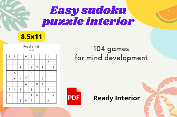 Sudoku Kids Activity for Kids KDP Interi Graphic by Prottayon ...