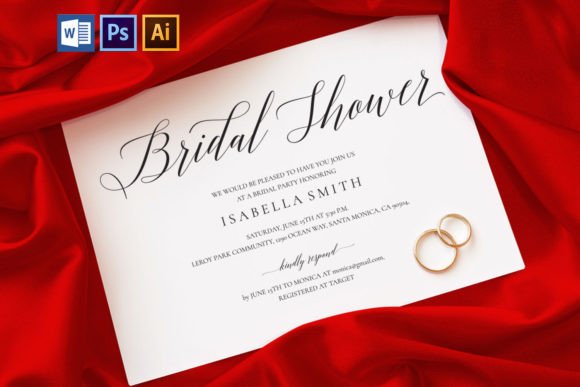 Bridal Shower Invitation Landscape, 163