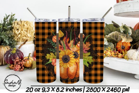 20 Oz Fall Tumbler Sublimation Designs Graphic Print Templates By sashanikart