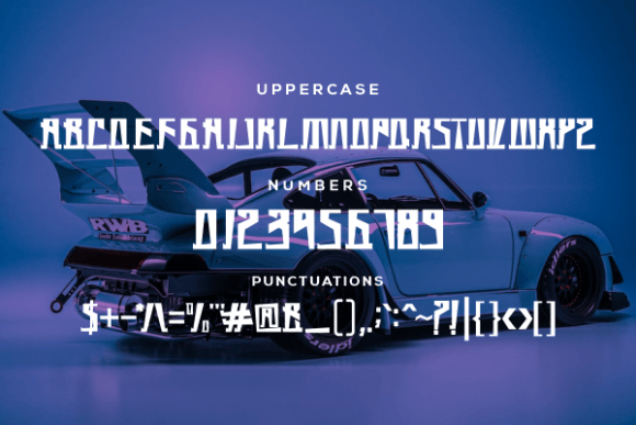 Banbax Font PNG with transparent background - Preview 1
