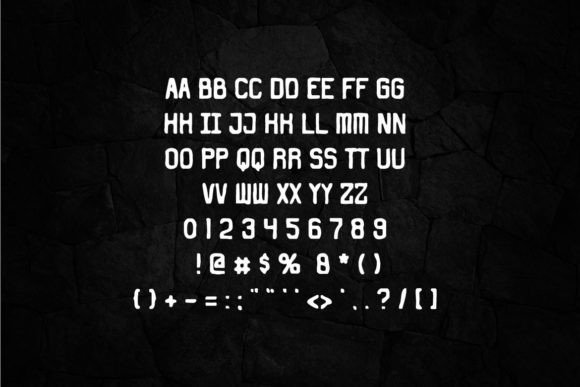 Bigstones Font - Preview 1