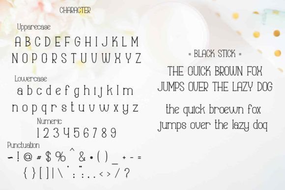 Black Stick Font - Preview 5