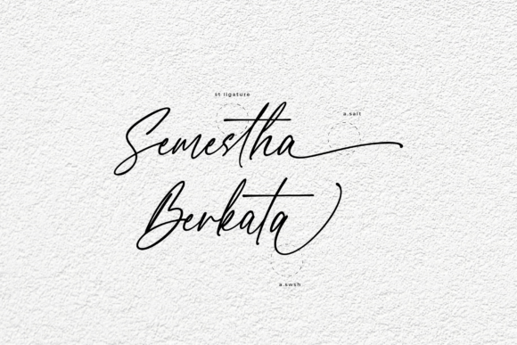 Blessed Signature Font - Preview 1