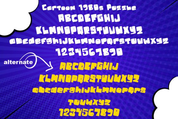 Cartoon 1980s Font - Preview 3