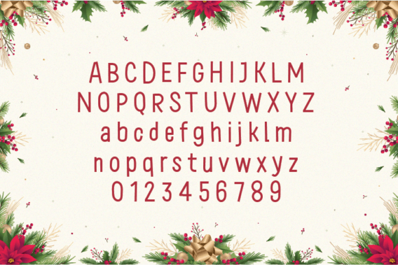 Christmas Holiday Font - Preview 1
