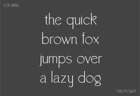 Colaria Font - Preview 3