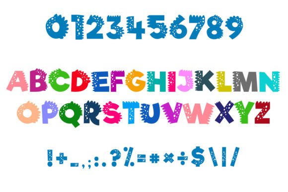 Cute Dinosaur Font - Preview 4