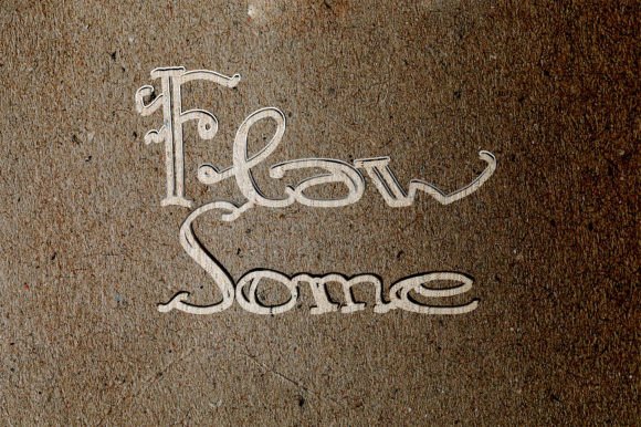 Flaw Some Font - Preview 2